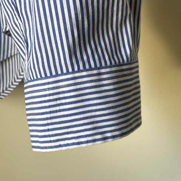 Men’s Ralph Lauren button down shirt blue white formal striped size xl - Picture 5 of 7